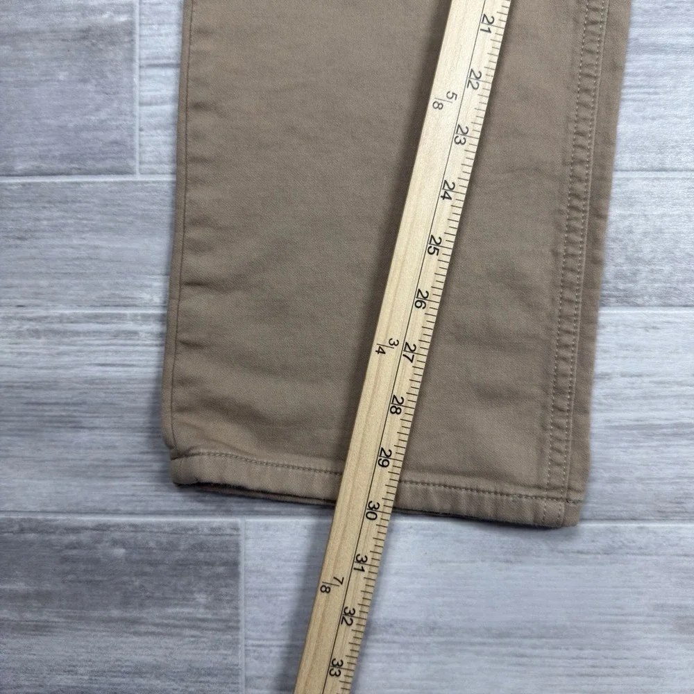 Banana Republic Traveler Pants 35 x 32 Slim Fit Khaki Stretch‎ Chino Men's Beige
